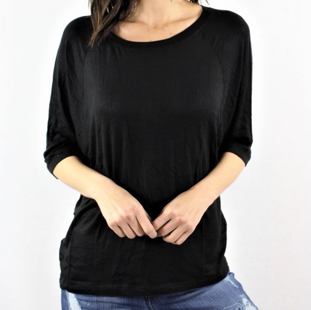 Batwing/ Dolman solid color shirt